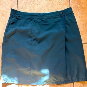 REI Women's Wrap Skort- greyish teal color